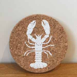 Cork Lobster Coasters Set Of 4