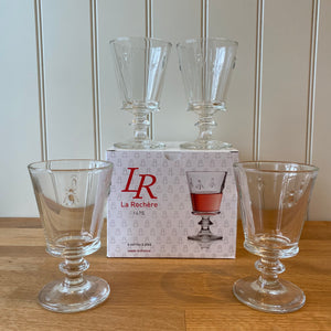 La Rochère Bee Stemmed/Wine Glass Goblet Set of  4