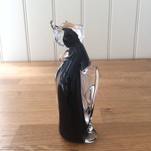 Svaja Katy Kitten Black Glass Ornament Paperweight