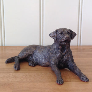 Edward Labrador Bronze Frith Sculpture By Mitko Kavrikov