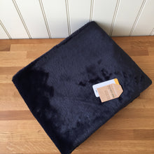 Load image into Gallery viewer, Tweedmill Faux Fur Throw/Suede Back - Blackberry/Charcoal