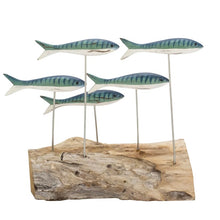 Load image into Gallery viewer, Archipelago Small Mackerel Block N323  Wood Carving Nautical Gift