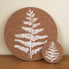 Load image into Gallery viewer, Cork Fern Placemats Set Of 4