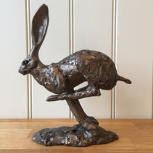 Load image into Gallery viewer, Hurricane Hare Bronze Frith Sculpture By Paul Jenkins