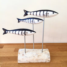 Load image into Gallery viewer, Archipelago Small Mackerel Block D358 Wood Carving Nautical Gift