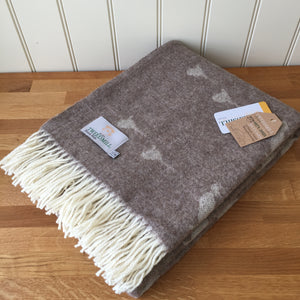 Tweedmill Animal Print Jacquard Throw - Pheasant
