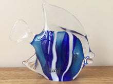 Load image into Gallery viewer, Svaja Clara Clown Fish Blue Glass Ornament Paperweight