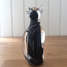 Load image into Gallery viewer, Svaja Katy Kitten Black Glass Ornament Paperweight