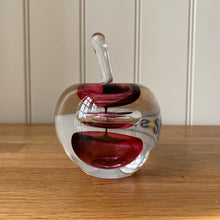 Load image into Gallery viewer, Svaja Forbidden Fruit Paperweight Red Glass Ornament