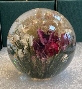 Botanical Mixed Flora Small Paperweight Made With Real Mixed Flora