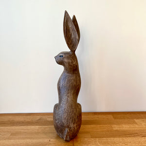 Archipelago Hare Listening Wood Carving