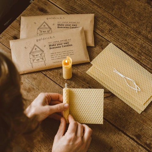 Beeswax Candle Making Kit - Natural Sustainable Country Gift