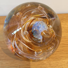 Load image into Gallery viewer, Teign Valley Glass Amber Nebula  Paperweight