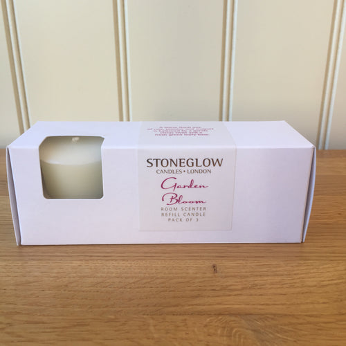 Stoneglow Botanic Collection Garden Bloom 3 Pack Refill Candles
