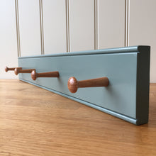 Load image into Gallery viewer, Traditional Shaker Peg Rail With Oak Pegs - Farrow and Ball Stromboli