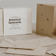 Load image into Gallery viewer, Botanical Notecards | Handmade Lokta Paper &amp; Dried Flowers