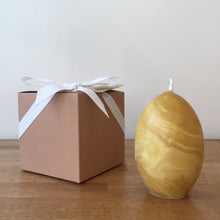 Load image into Gallery viewer, Beeswax Egg Candle Natural Sustainable Country Gift