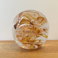 Load image into Gallery viewer, Teign Valley Glass Amber Nebula  Paperweight
