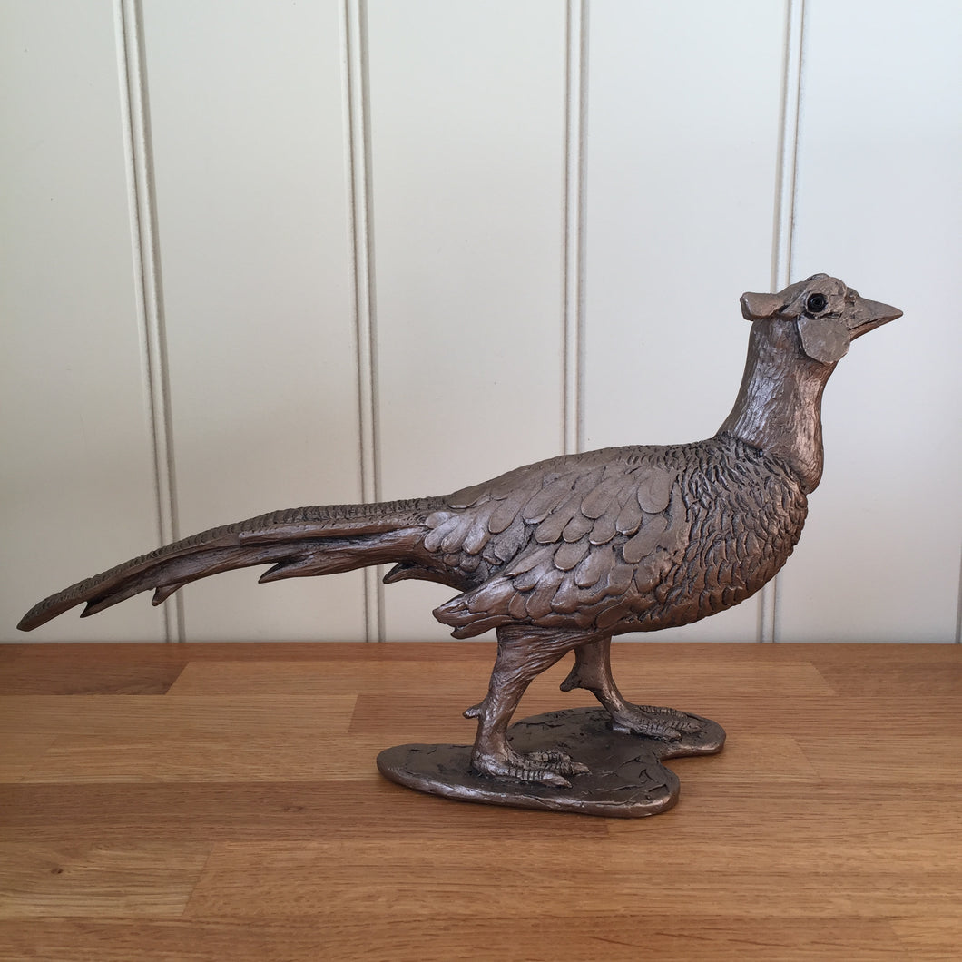 Pheasant Bronze Frith Sculpture By Thomas Meadows