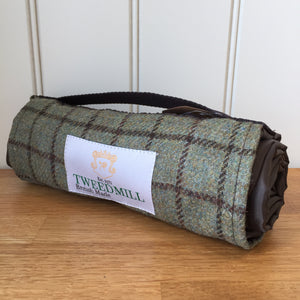 Tweedmill Walker Companion Picnic Rug Waterproof Backed - Tweed 611/Brown