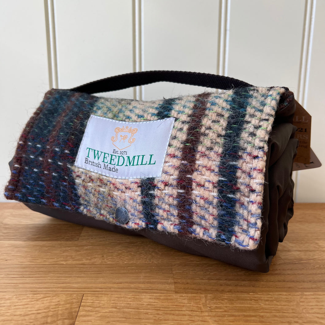 Tweedmill Recycled Walker Companion Picnic Rug with Waterproof Backing
