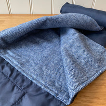 Load image into Gallery viewer, Tweedmill Walker Companion Picnic Rug Waterproof Backed - Blue Moon/Navy Small