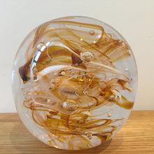 Load image into Gallery viewer, Teign Valley Glass Amber Nebula  Paperweight