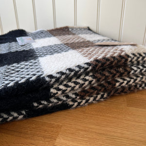 Tweedmill Recycled 100% All Wool Celtic Weave Check Throw