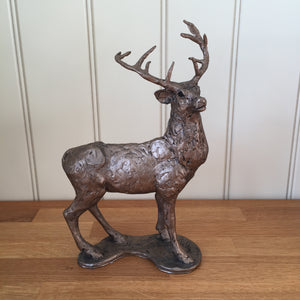 Red Deer - Stag Bronze Frith Sculpture By Thomas Meadows