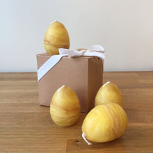Load image into Gallery viewer, Beeswax Egg Candles Set of 4 Natural Sustainable Country Gift