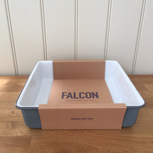 Falcon Enamelware Square Bake Tray Pigeon Grey