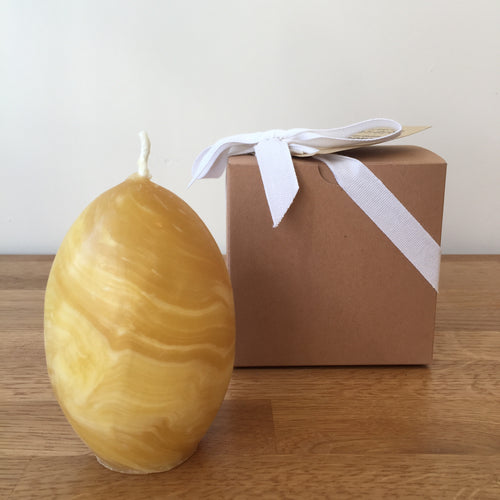 Beeswax Egg Candle Natural Sustainable Country Gift