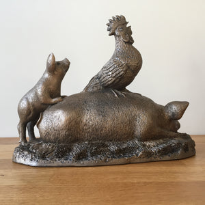 Down On The Farm Bronze Frith Sculpture By Guy Redwood