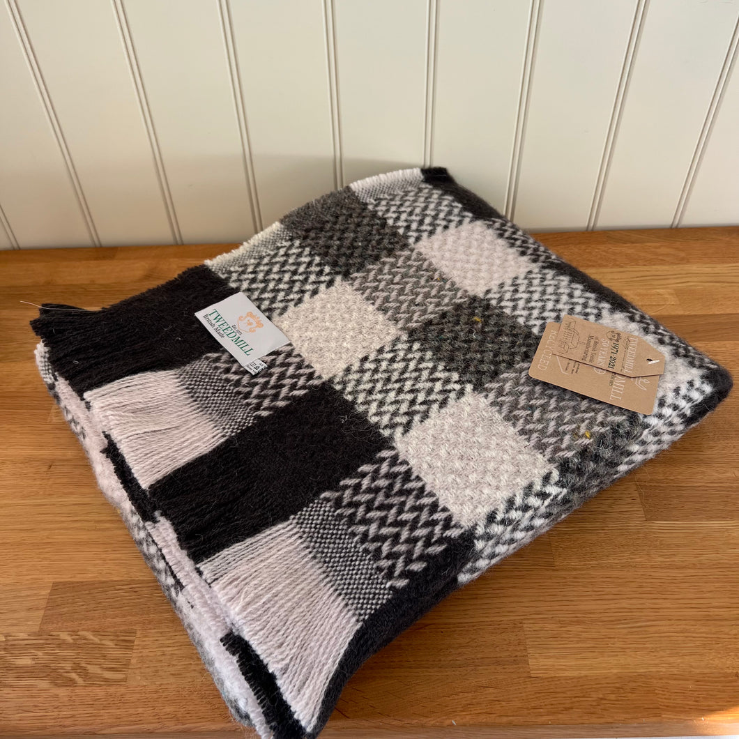 Tweedmill Recycled 100% All Wool Celtic Weave Check Throw