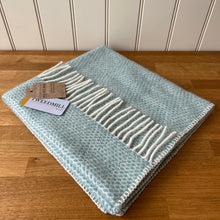 Load image into Gallery viewer, Baby Pram Blanket - Beehive Ocean 100% Pure New Wool