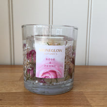 Load image into Gallery viewer, Stoneglow Candles Botanic Collection Rose &amp; Peony Natural Wax Gel Tumbler