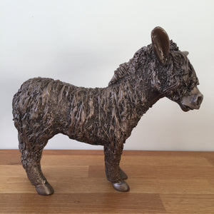 Donkey Standing Bronze Frith Sculpture By Veronica Ballan