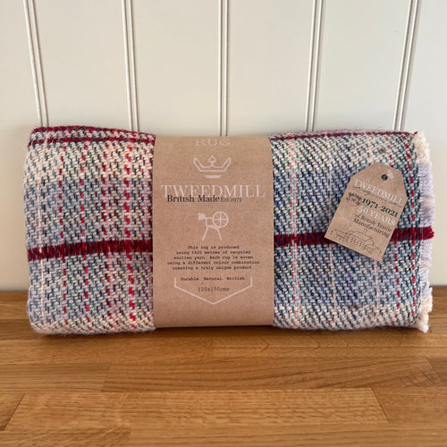 Tweedmill Recycled 100% Wool Throw/Rug/Picnic Blanket Small