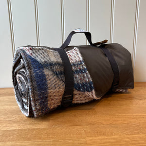 Tweedmill Recycled Picnic Blanket Rug Roll Waterproof Backing