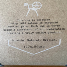 Load image into Gallery viewer, Tweedmill Recycled 100% Wool Throw/Rug/Picnic Blanket Small