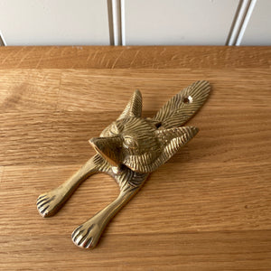 Fox Solid Brass Door knocker Country Cottage Style