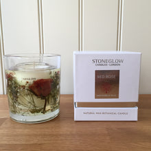 Load image into Gallery viewer, Stoneglow Candles Nature&#39;s Gift Red Rose Natural Wax Gel Candle