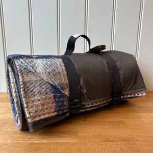 Tweedmill Recycled Picnic Blanket Rug Roll Waterproof Backing